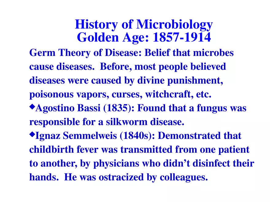 History of Microbiology - Page 11