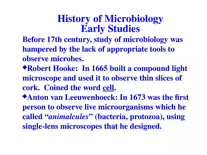 History of Microbiology - Page 2