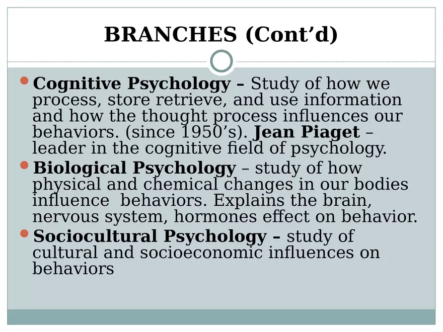 Introduction to Psychology Lecture - Page 7