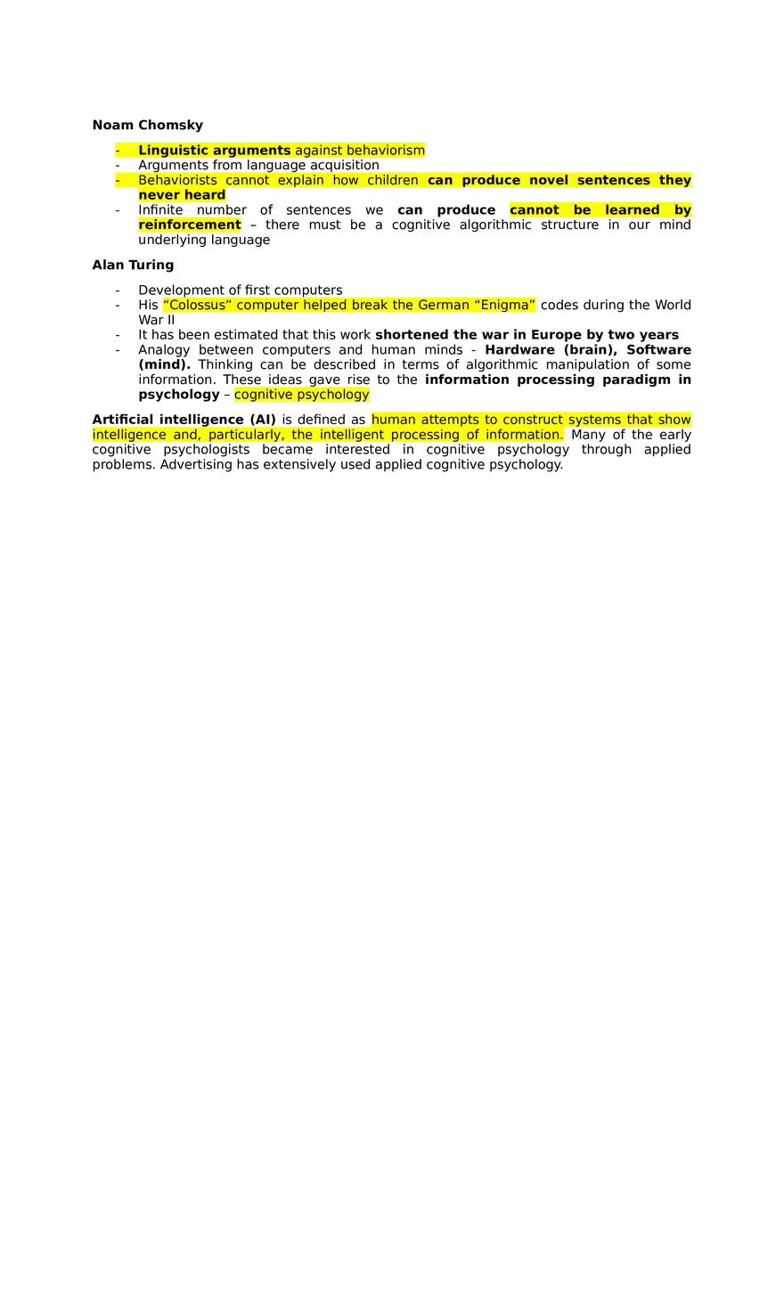 Lesson 1  Intro to Cognitive Psychology - Page 3