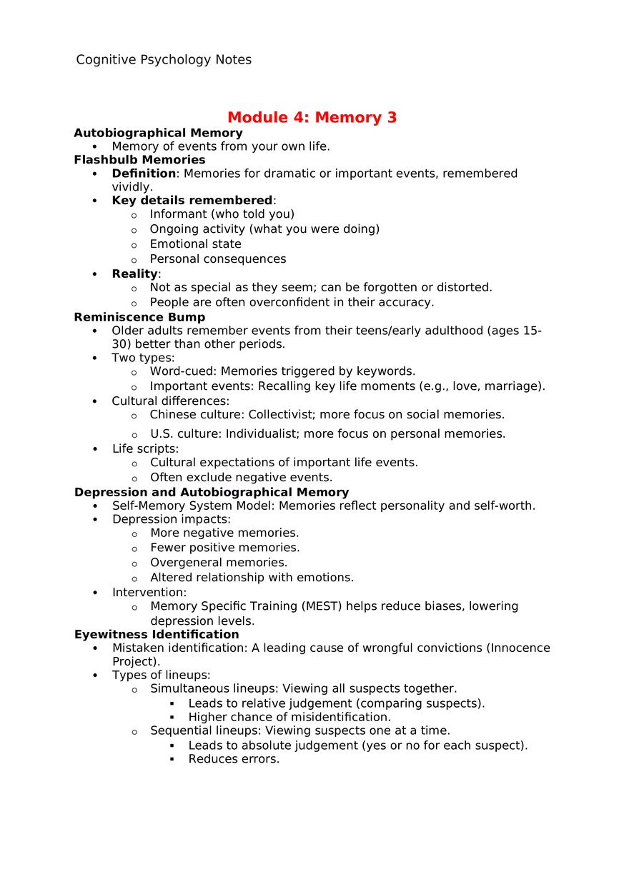 Module 4 Memory 3 - Page 1