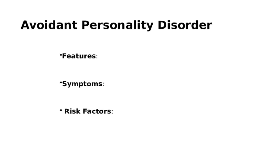 Personality Disorders - Page 9