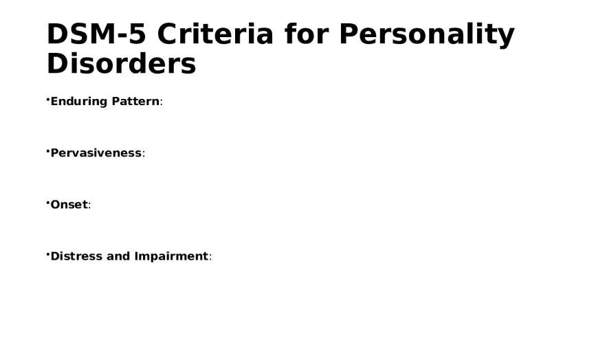 Personality Disorders - Page 13
