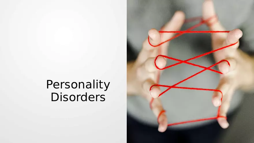 Personality Disorders - Page 1