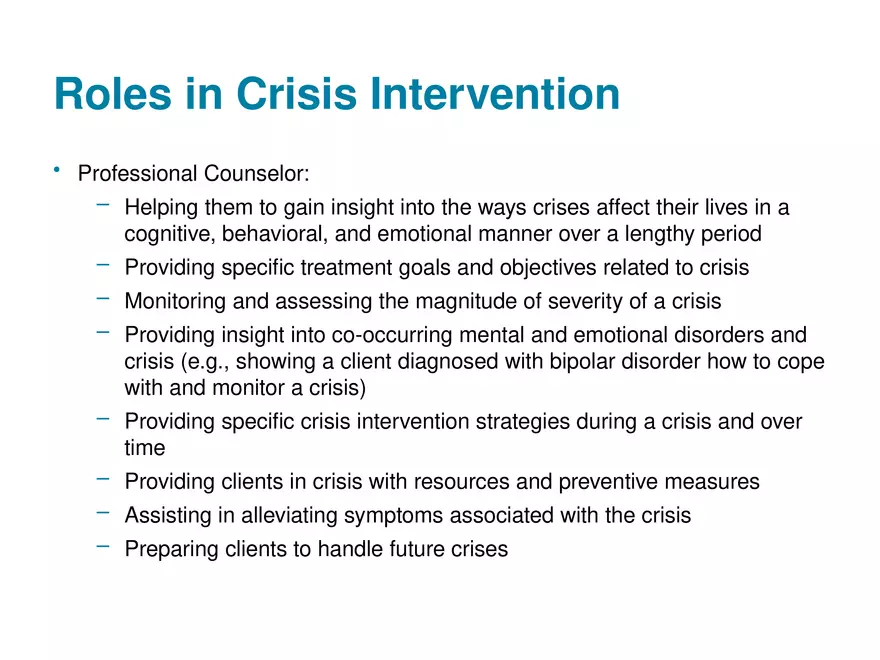 Chapter 1 Basic Concepts of Crisis Intervention - Page 11