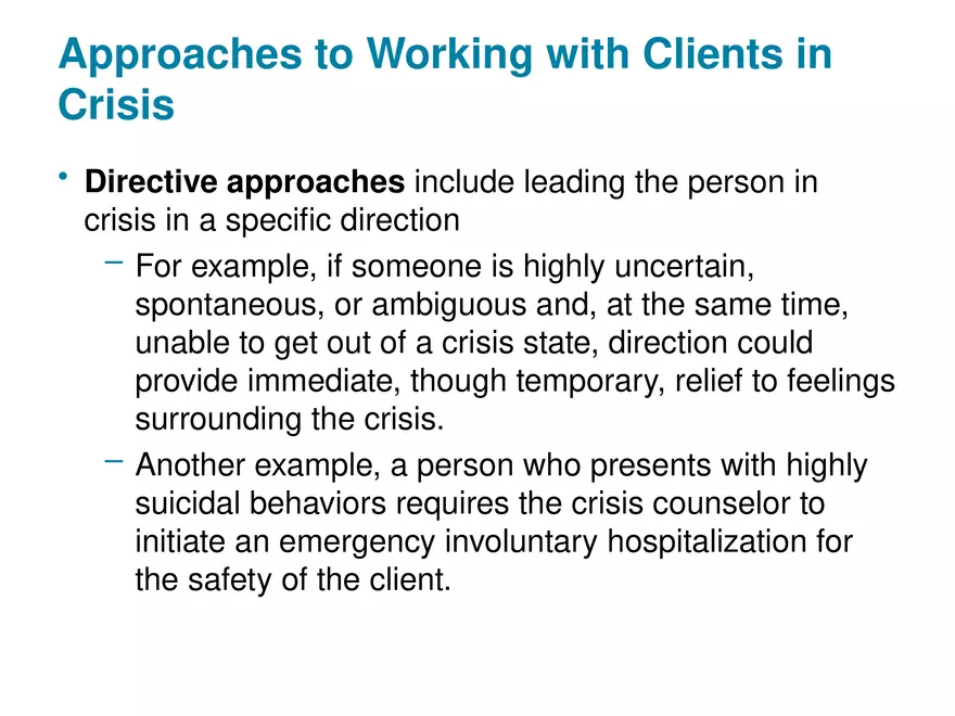 Chapter 1 Basic Concepts of Crisis Intervention - Page 17