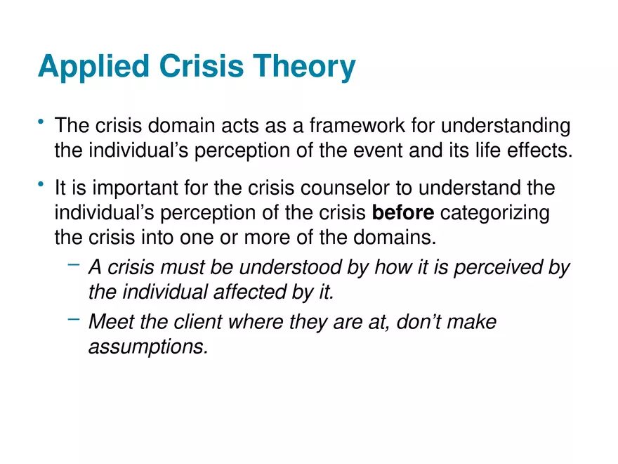 Chapter 1 Basic Concepts of Crisis Intervention - Page 28