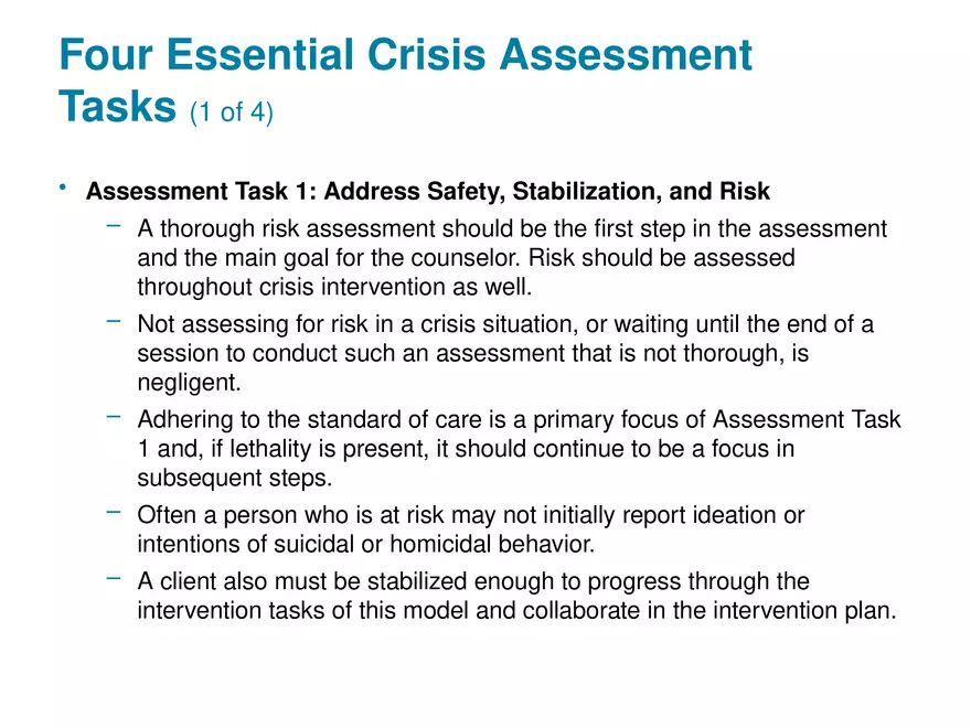 Chapter 1 Basic Concepts of Crisis Intervention - Page 30