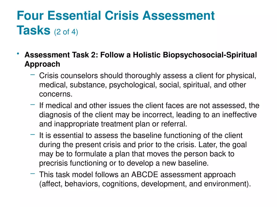 Chapter 1 Basic Concepts of Crisis Intervention - Page 31