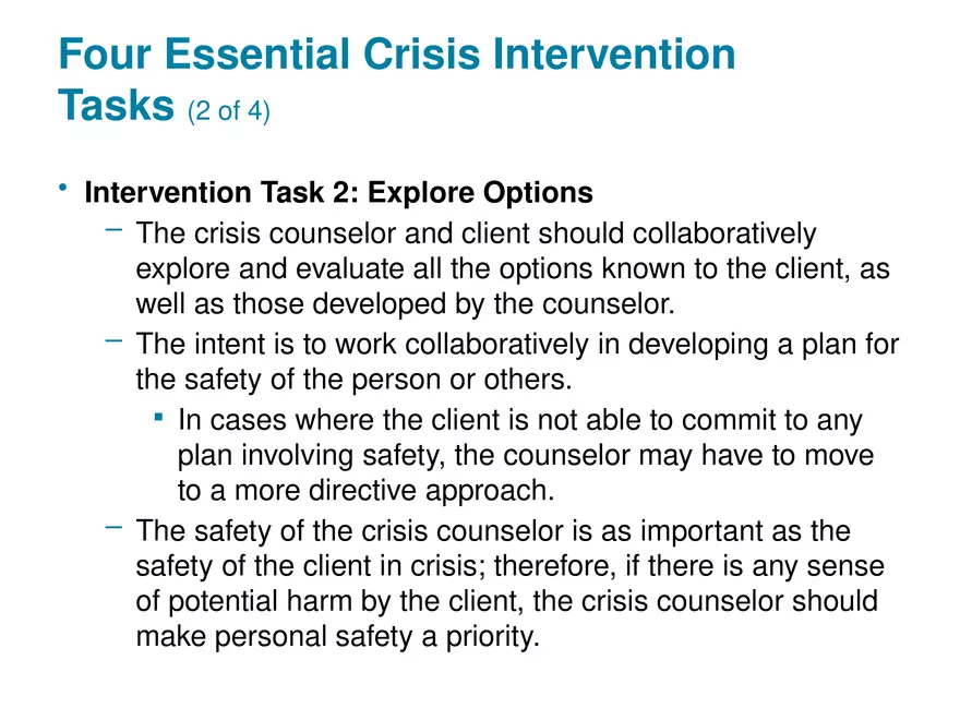 Chapter 1 Basic Concepts of Crisis Intervention - Page 36