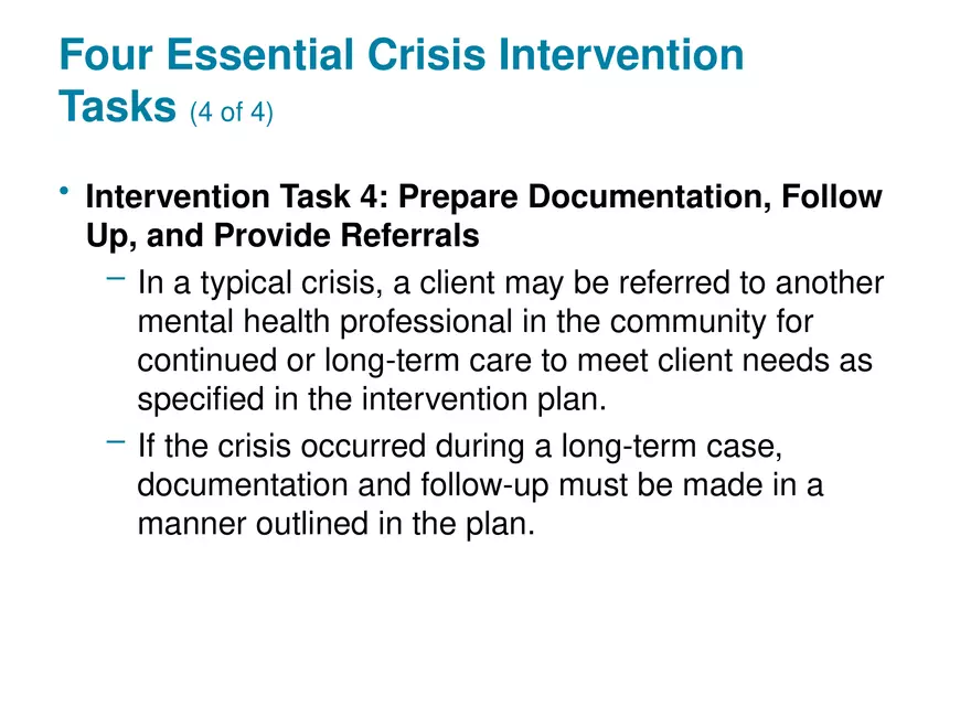 Chapter 1 Basic Concepts of Crisis Intervention - Page 38
