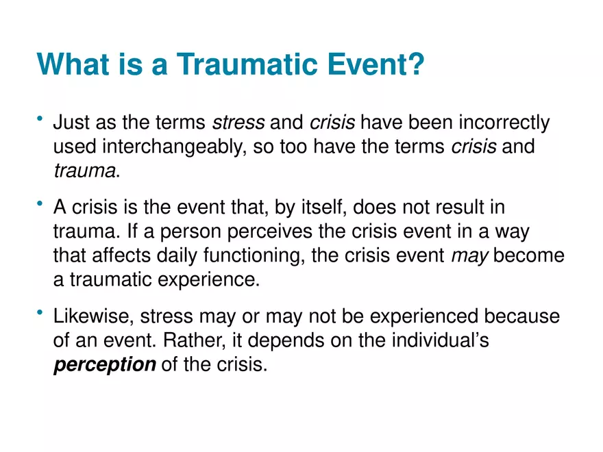Chapter 1 Basic Concepts of Crisis Intervention - Page 43