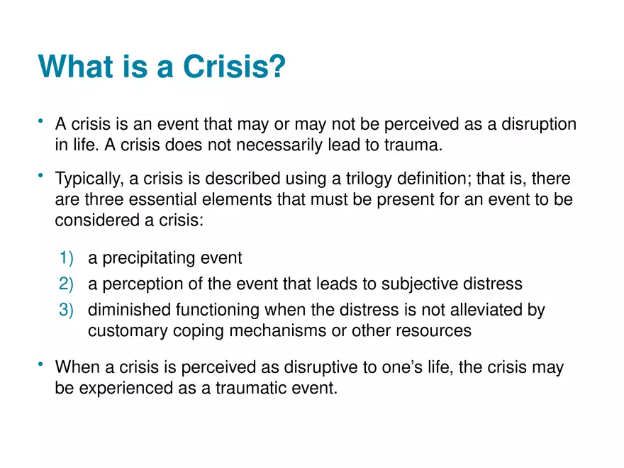 Chapter 1 Basic Concepts of Crisis Intervention - Page 2