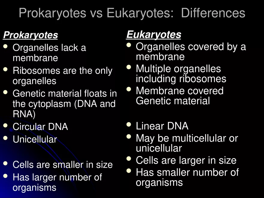 Prokaryotic Cells Vs. Eukaryotic Cells - Page 9