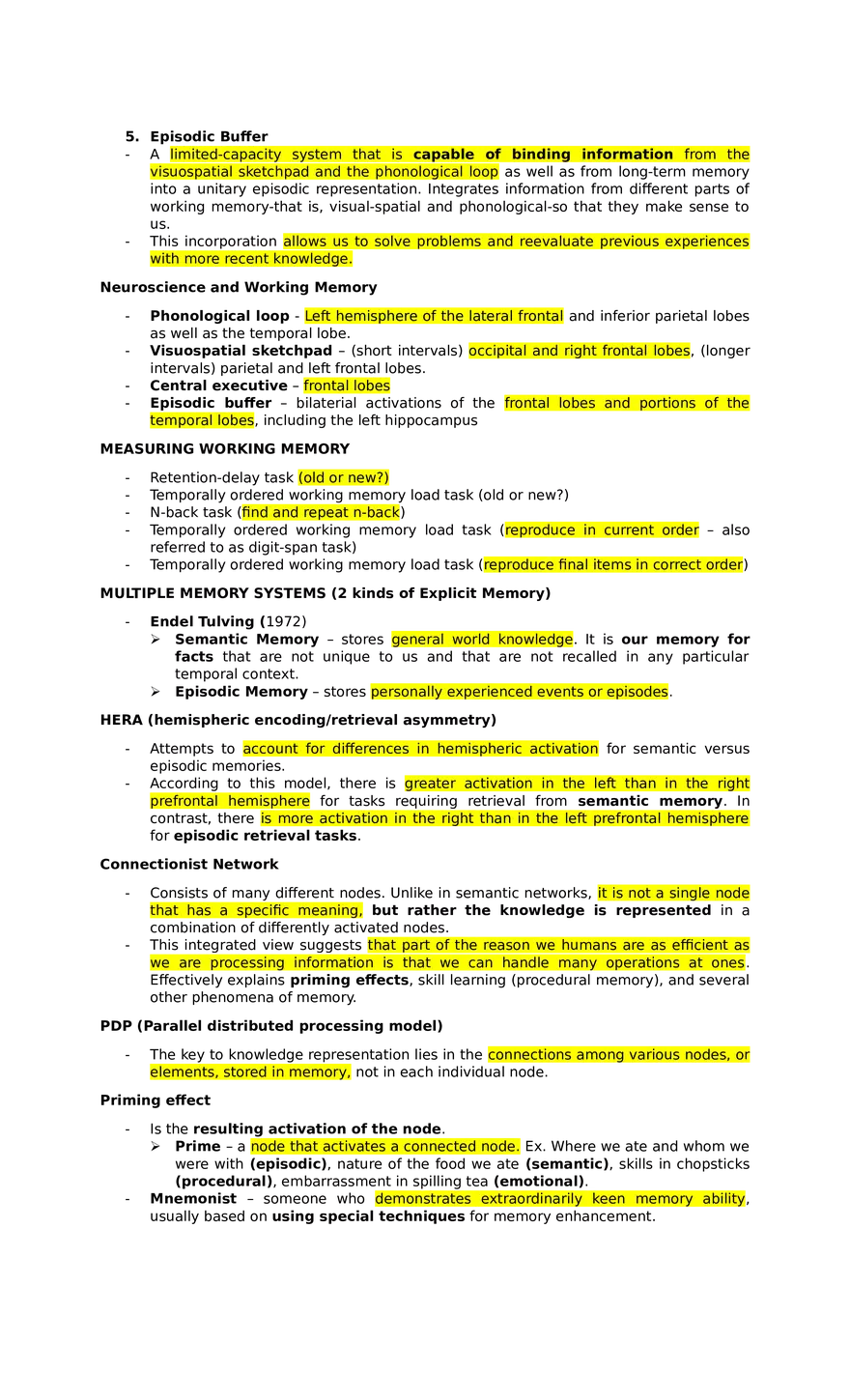 Lesson 6 Memory. Models and Research Methods - Page 5