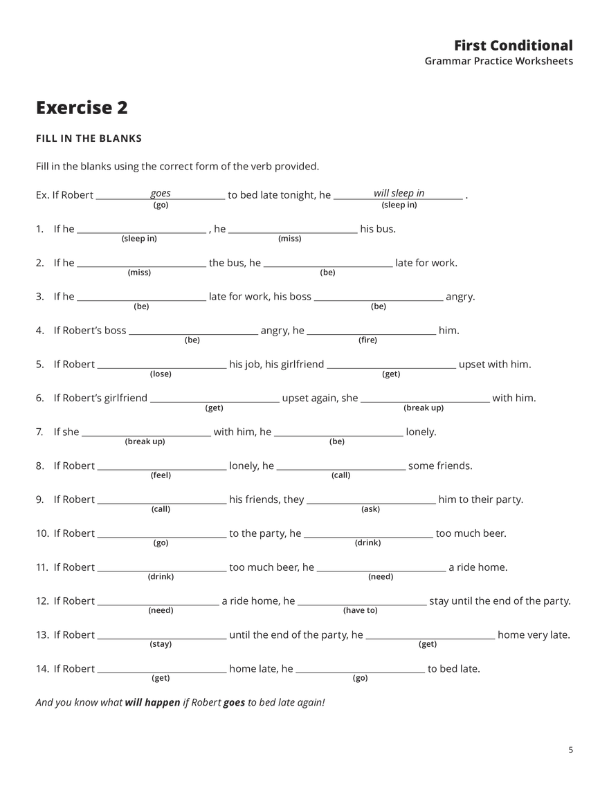 First Conditional Exercises - Page 10