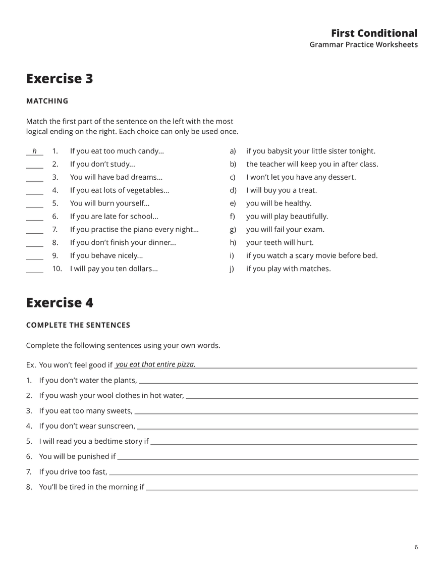 First Conditional Exercises - Page 11