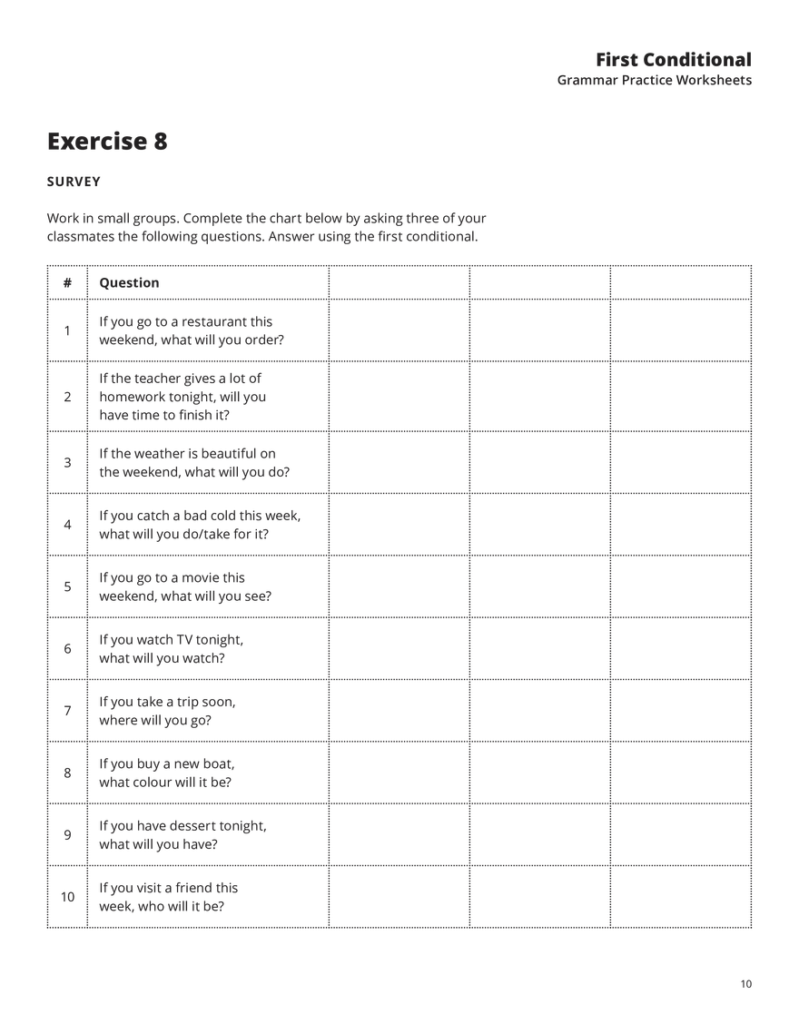 First Conditional Exercises - Page 15