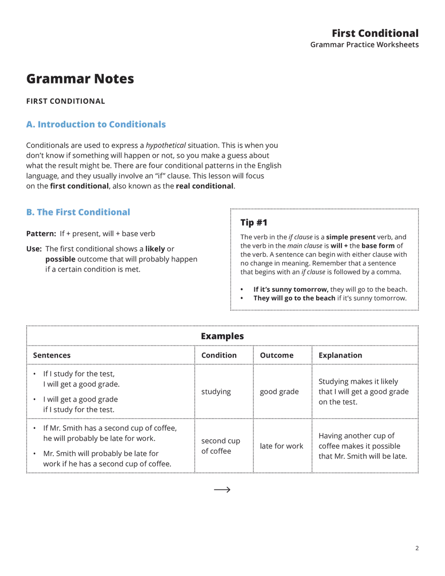 First Conditional Exercises - Page 2