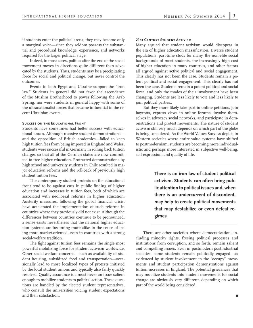 Student Activism Remains a Potent Force Worldwide - Page 2