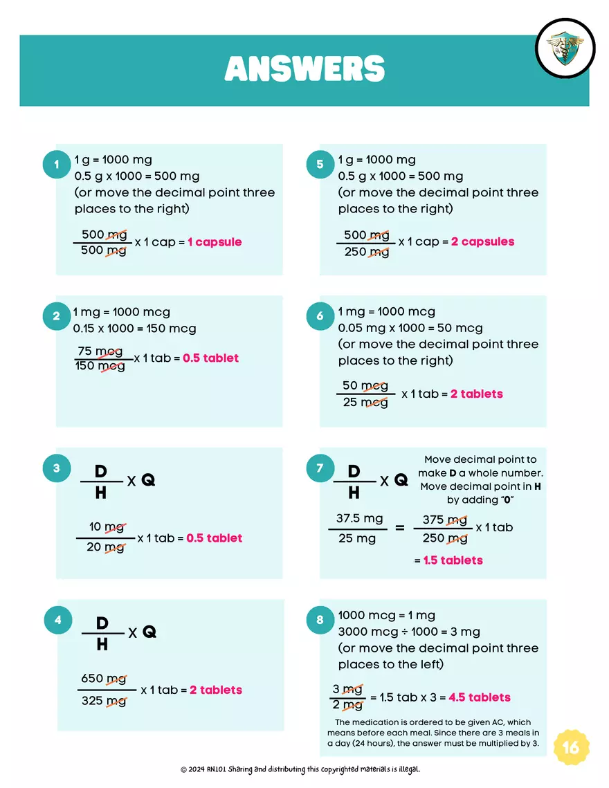Basic Dosage Calculation Made Easy - Page 11
