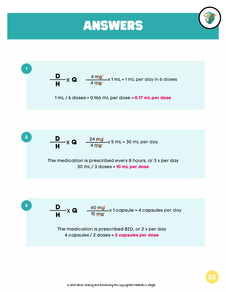 Basic Dosage Calculation Made Easy - Page 19