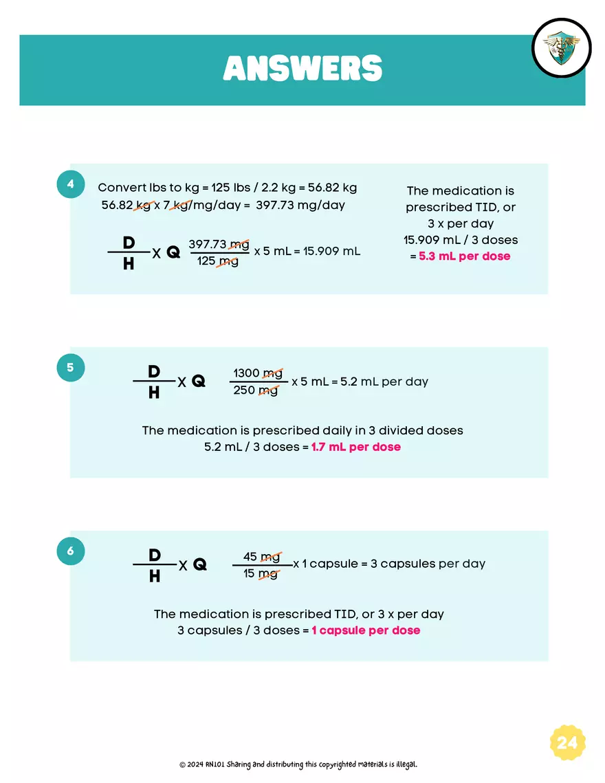 Basic Dosage Calculation Made Easy - Page 20