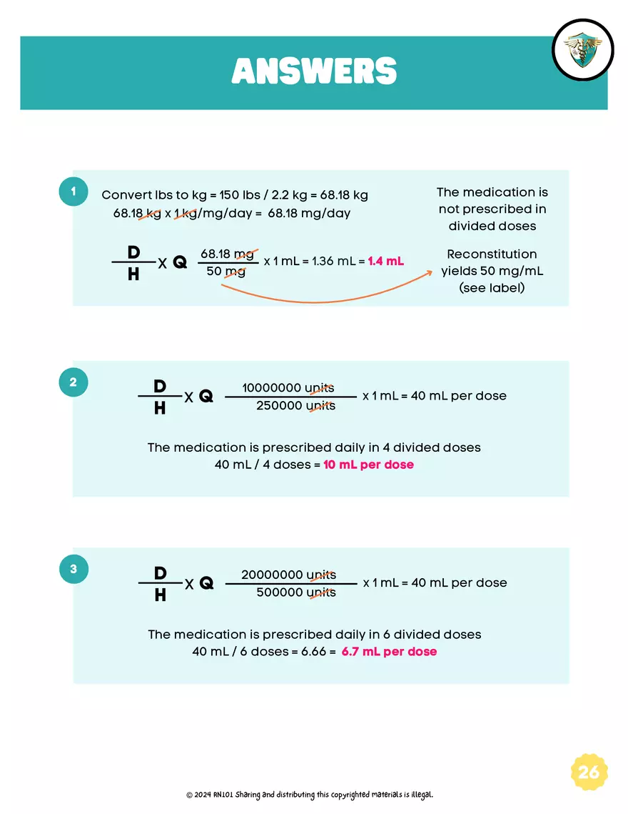 Basic Dosage Calculation Made Easy - Page 22