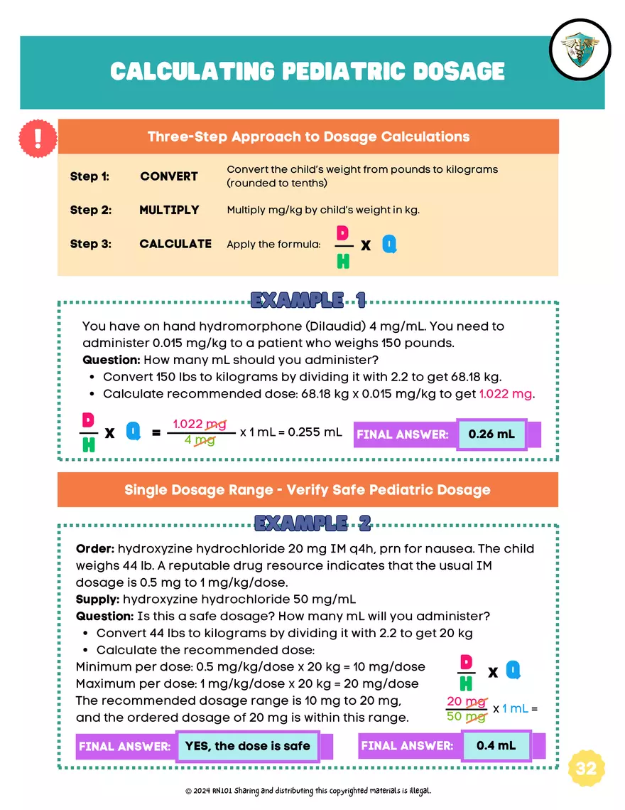 Basic Dosage Calculation Made Easy - Page 29
