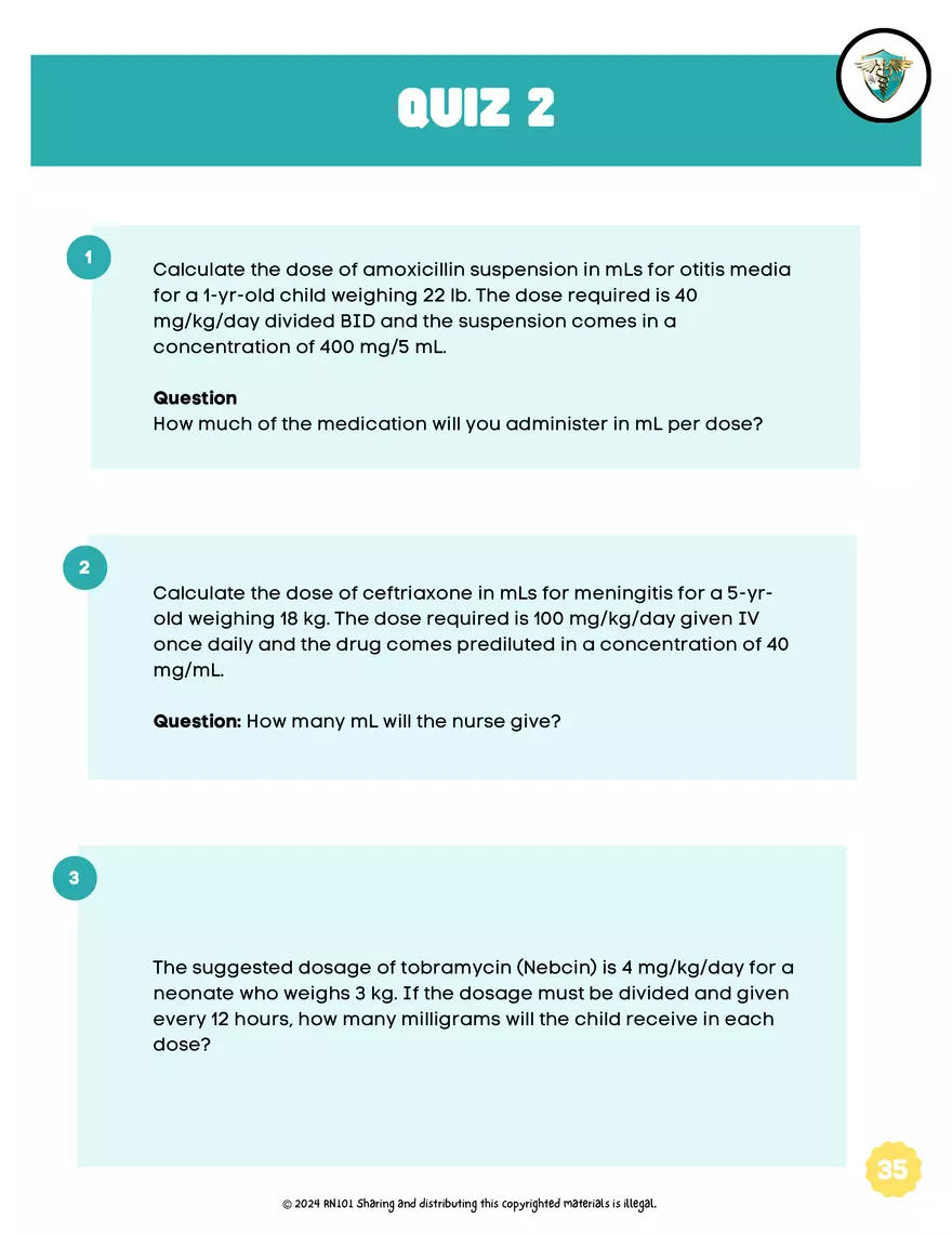 Basic Dosage Calculation Made Easy - Page 32