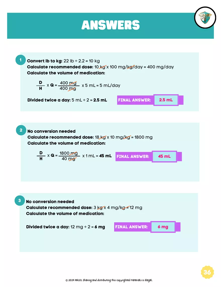 Basic Dosage Calculation Made Easy - Page 33