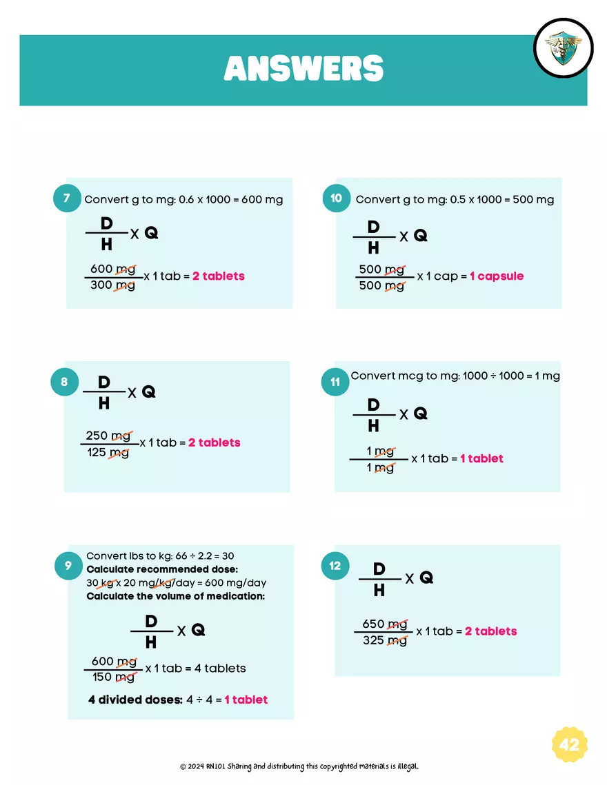 Basic Dosage Calculation Made Easy - Page 40