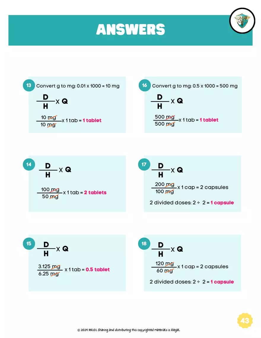 Basic Dosage Calculation Made Easy - Page 41