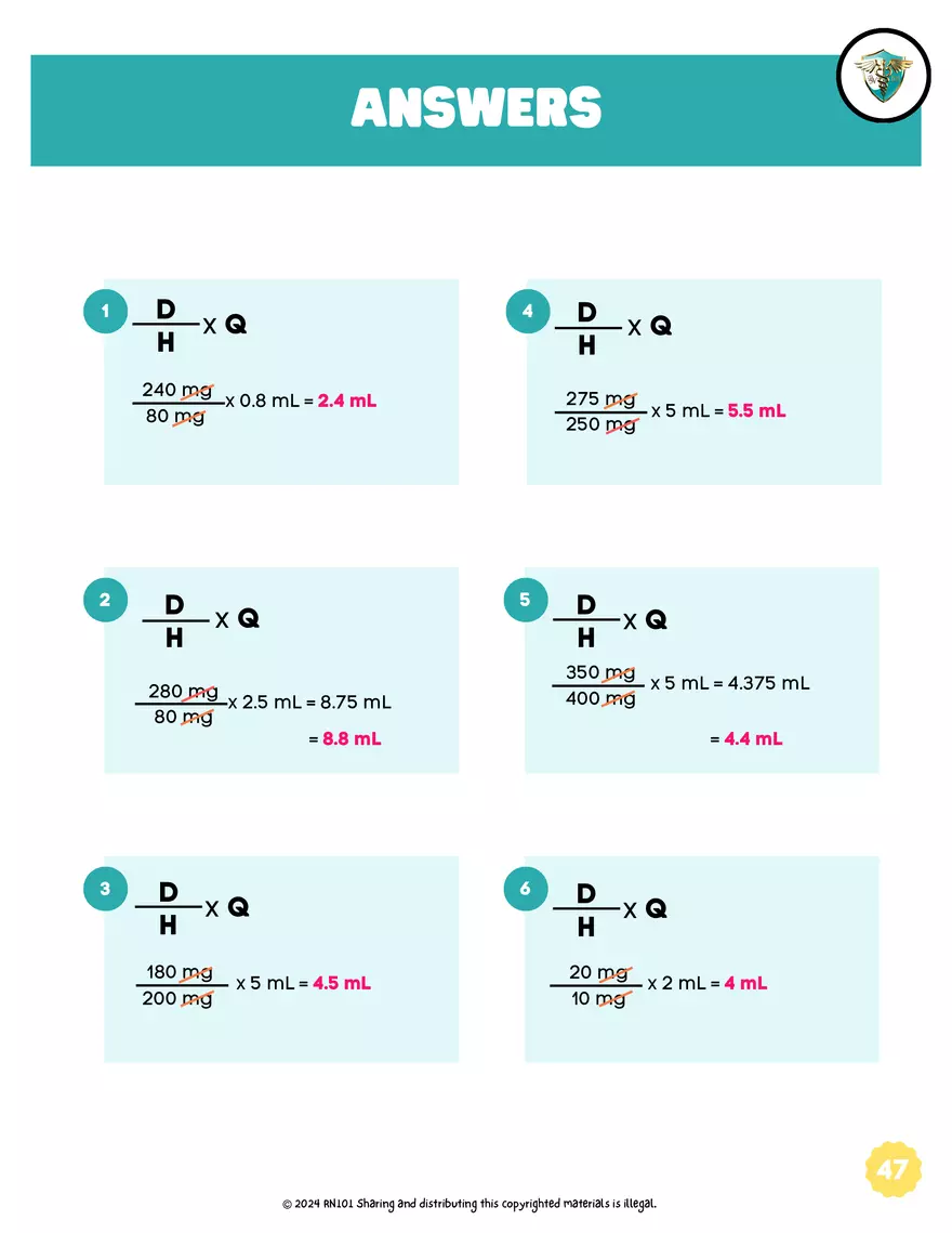 Basic Dosage Calculation Made Easy - Page 45