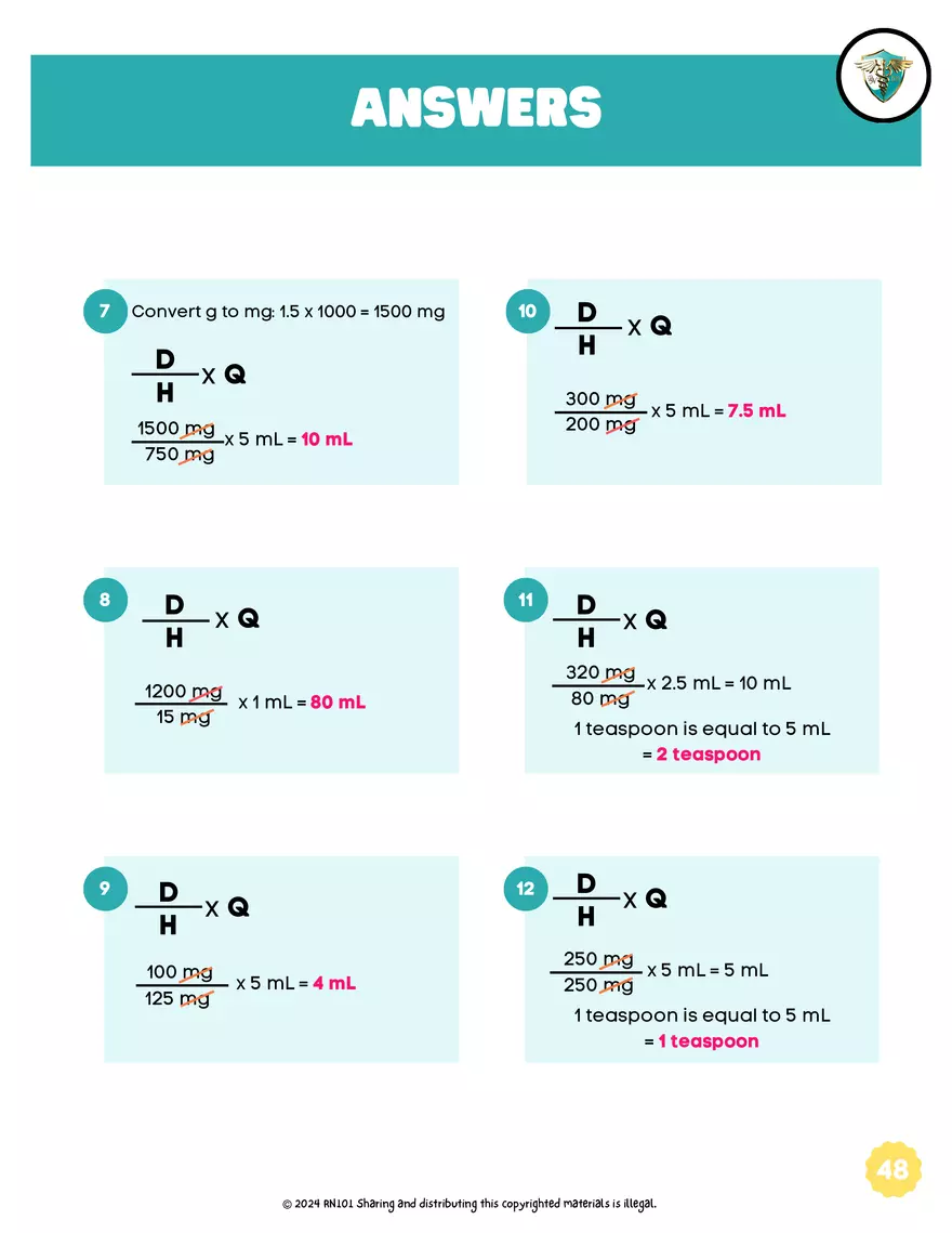 Basic Dosage Calculation Made Easy - Page 46