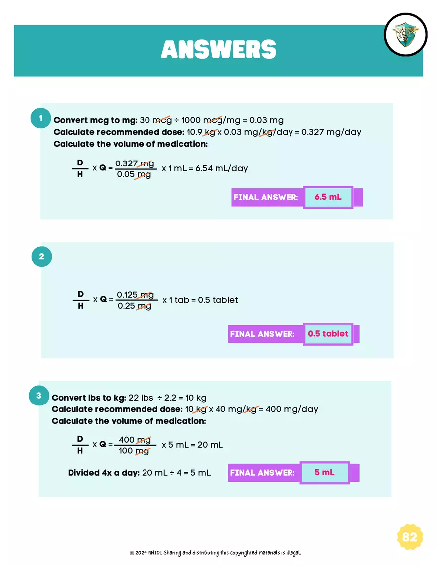 Basic Dosage Calculation Made Easy - Page 84