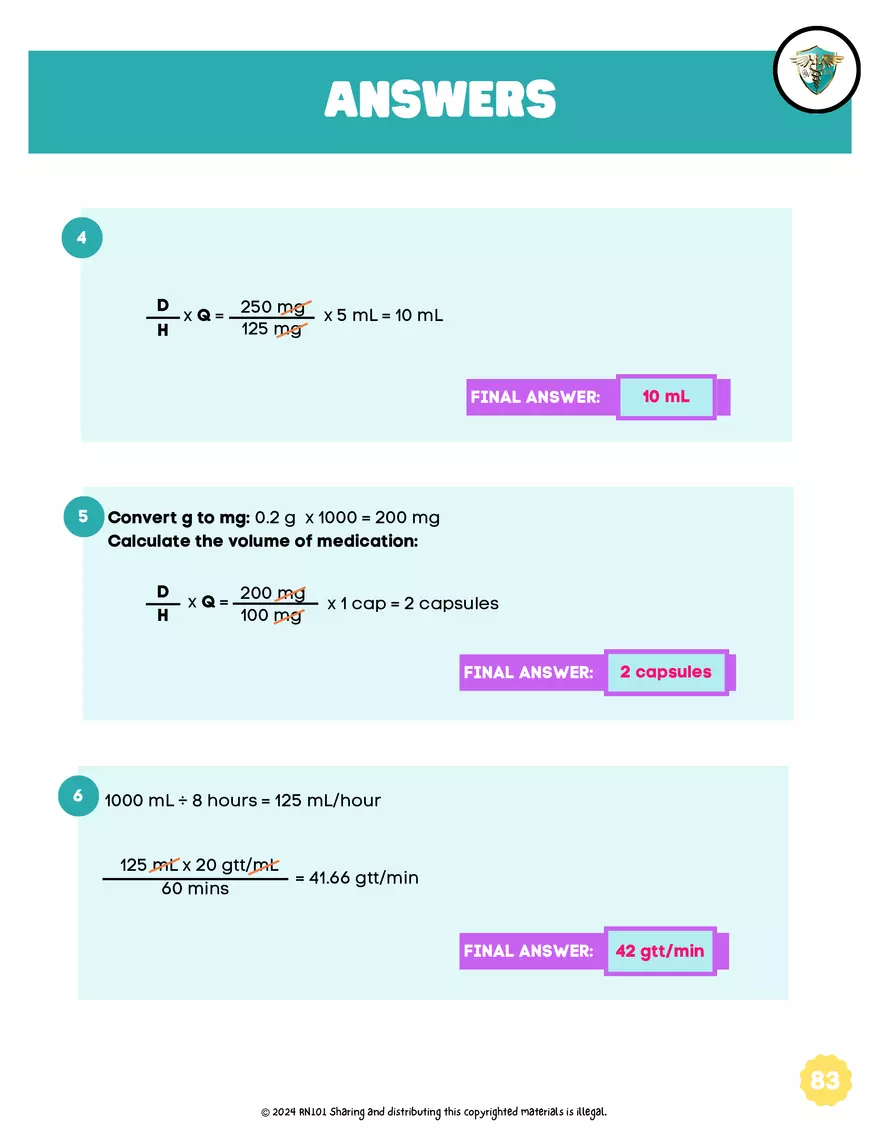 Basic Dosage Calculation Made Easy - Page 85