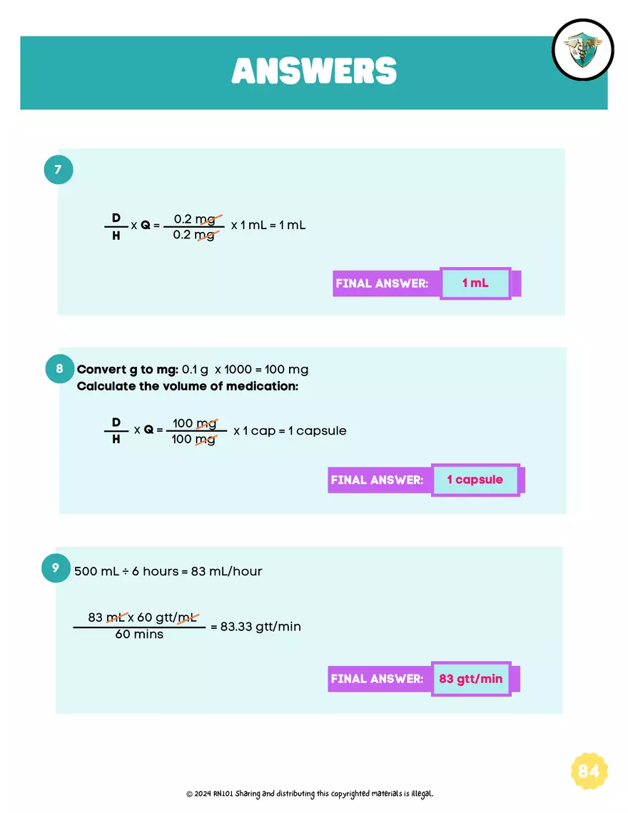 Basic Dosage Calculation Made Easy - Page 86