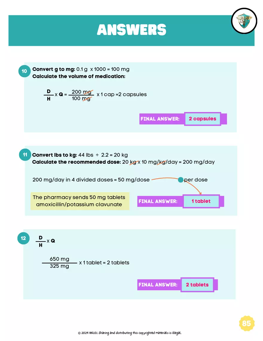Basic Dosage Calculation Made Easy - Page 87