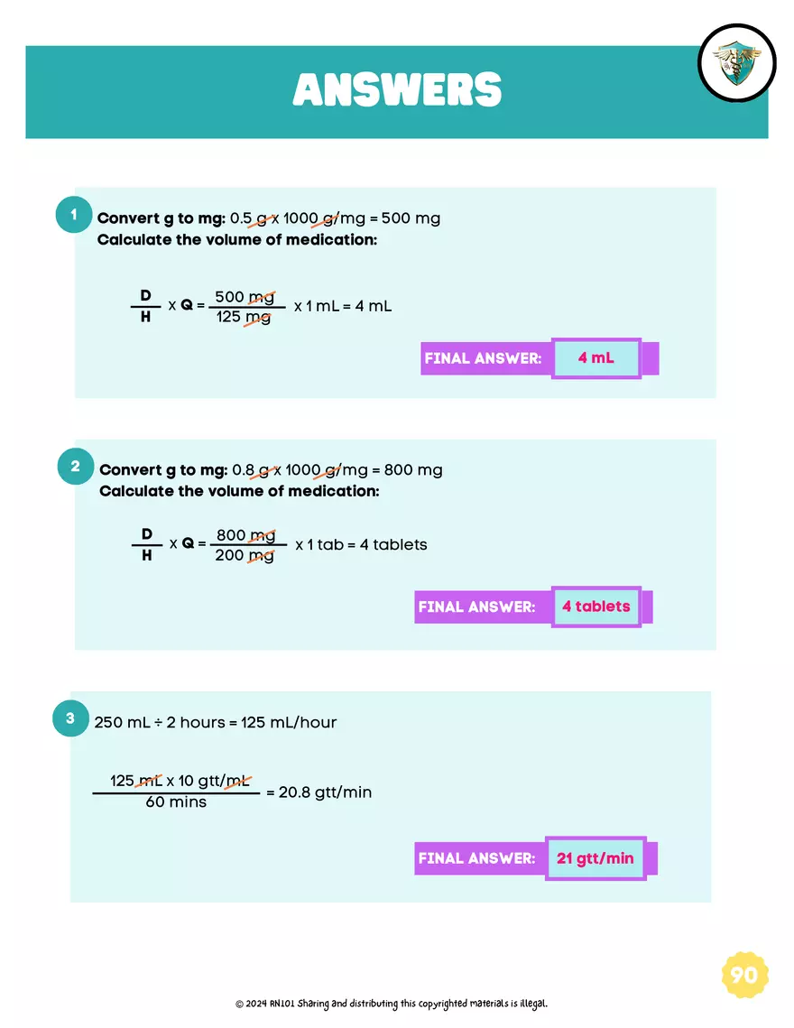 Basic Dosage Calculation Made Easy - Page 92