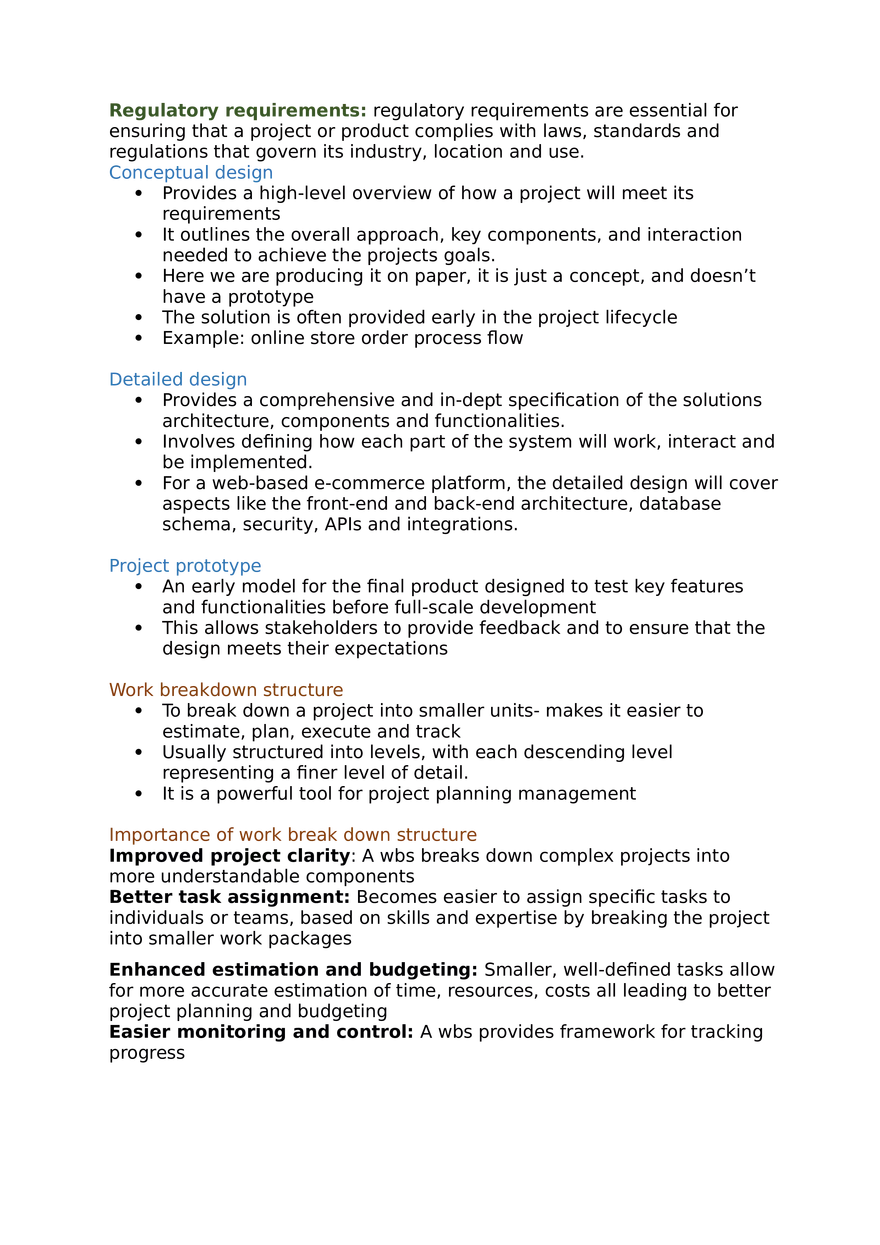 Project Management Lecture 3 Deﬁning the Project - Page 2