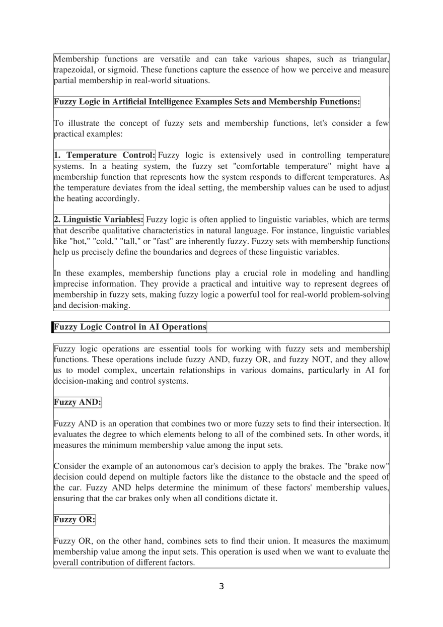 Fuzzy Logic in AI (Artificial Intelligence) - Page 6