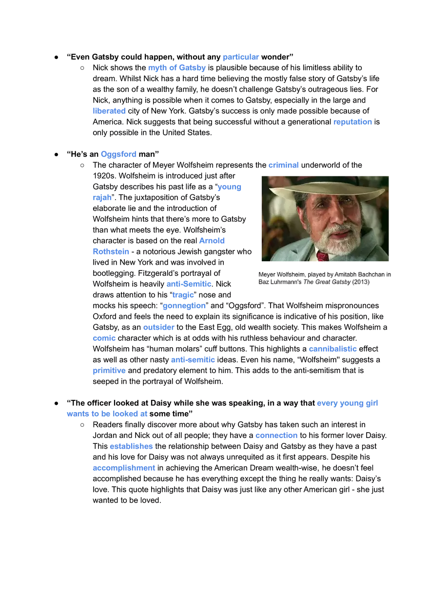 Great Gatsby Overview of Text and Key Scenes - Page 16