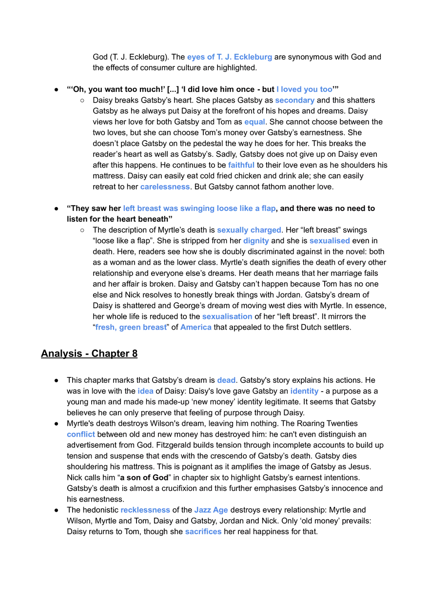 Great Gatsby Overview of Text and Key Scenes - Page 22