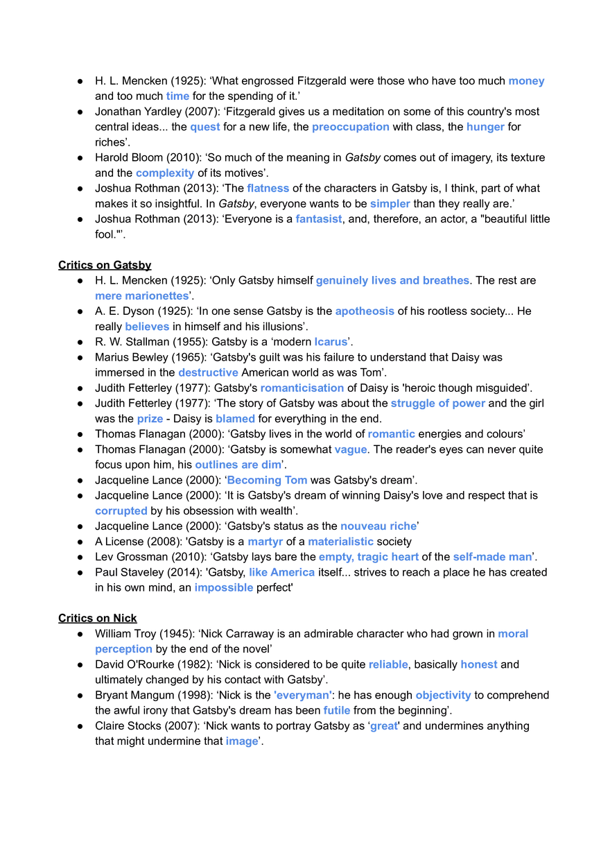 Great Gatsby Overview of Text and Key Scenes - Page 26