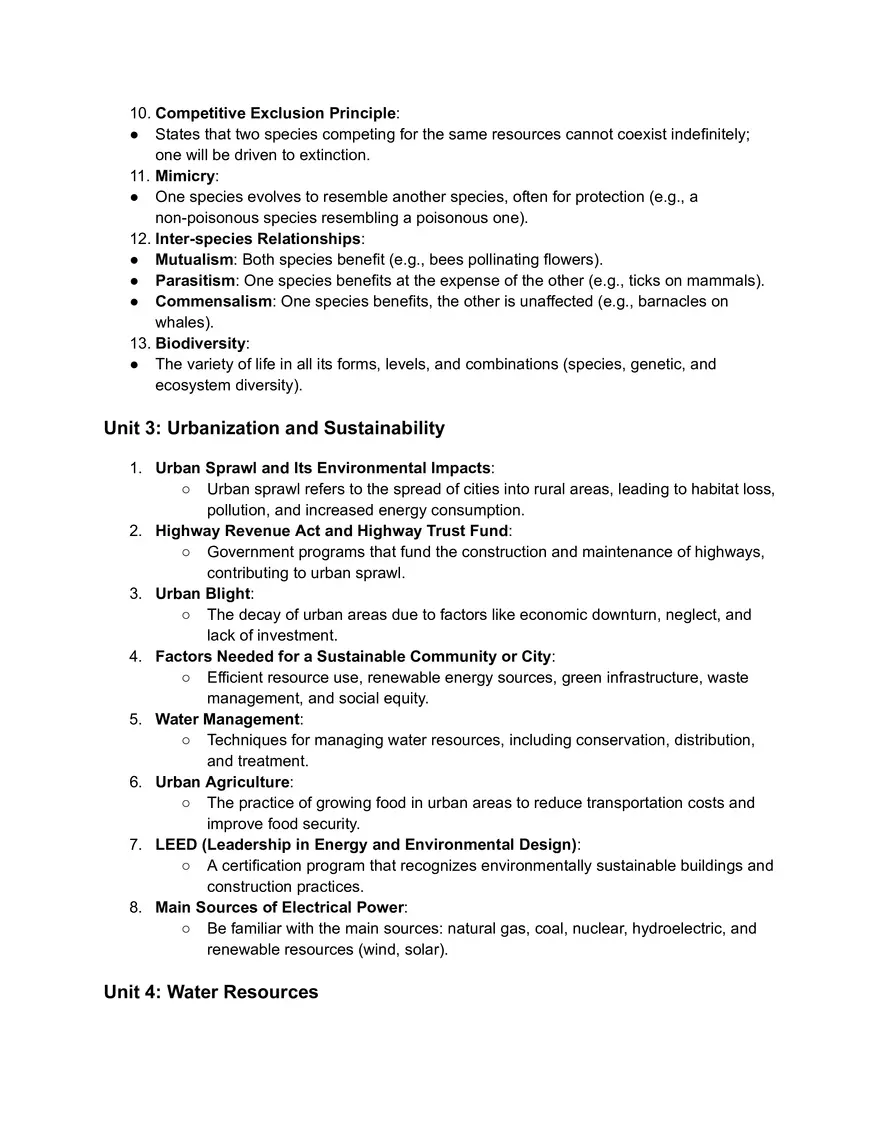 Unit 1 Introduction to Environmental Science - Page 3