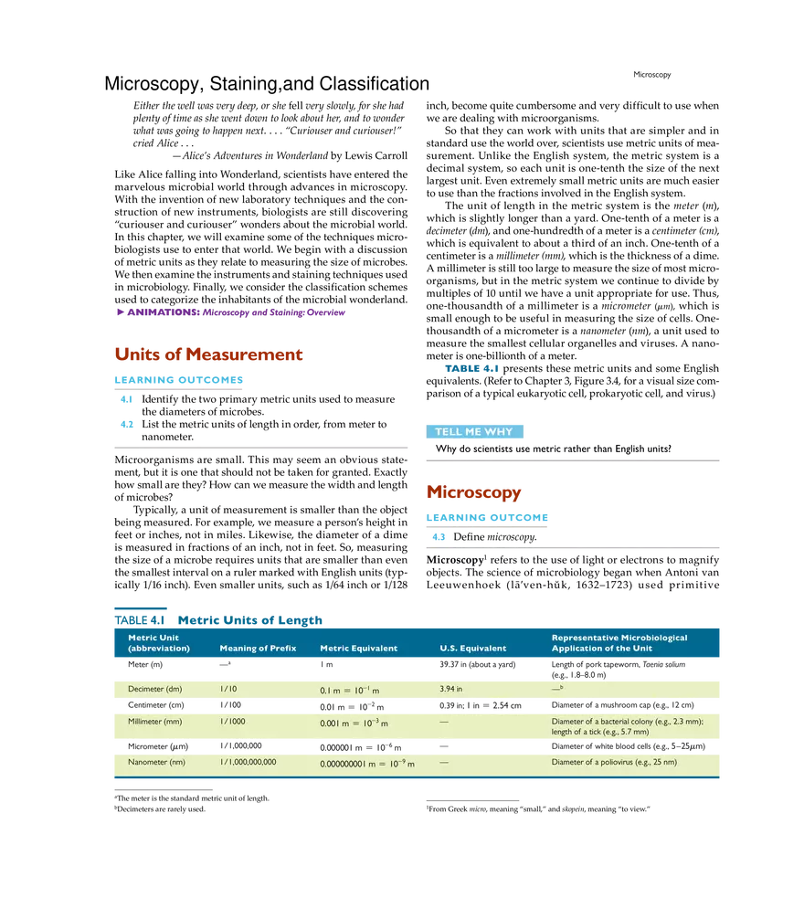 Microscopy, Staining, and Classification - Page 1