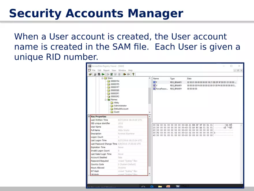 AccessData Registry Viewer 101 - Page 10