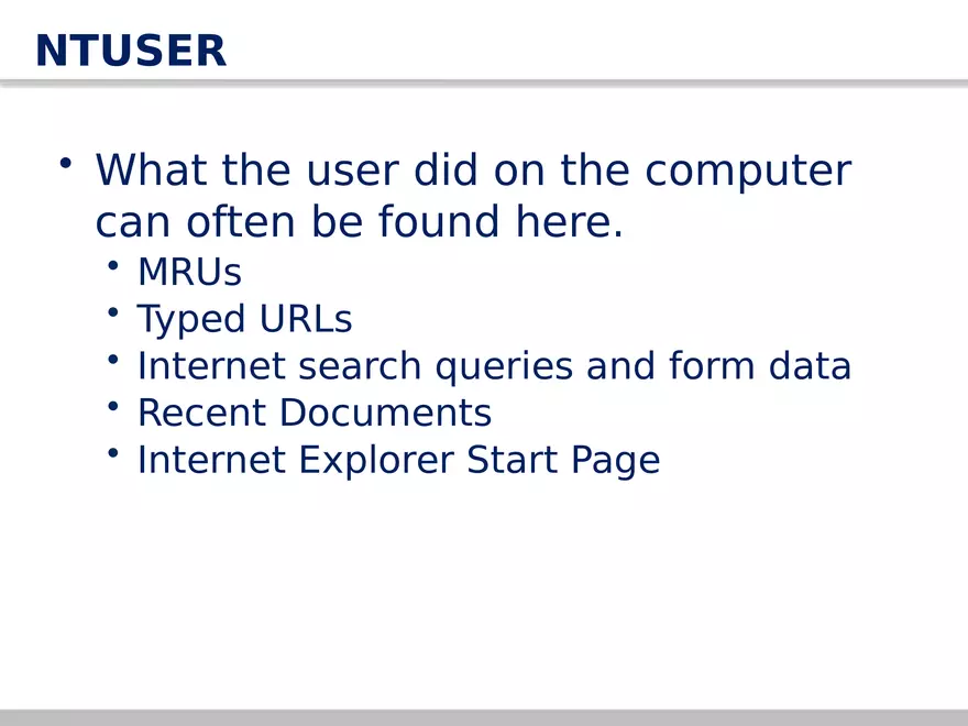AccessData Registry Viewer 101 - Page 16