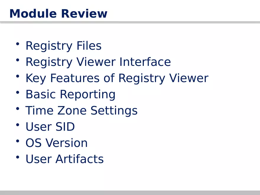 AccessData Registry Viewer 101 - Page 17